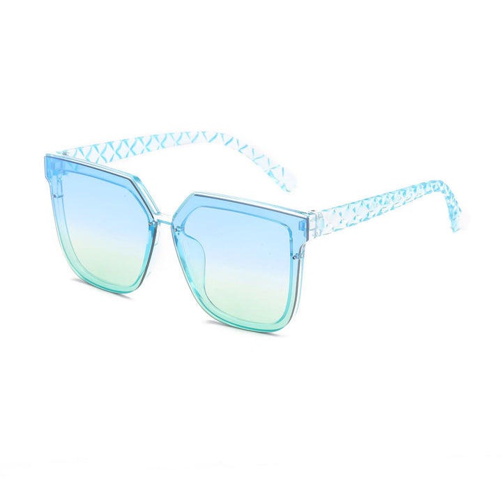 Damen modische Sonnenbrille mit innovativem polygonalen Design Karnz