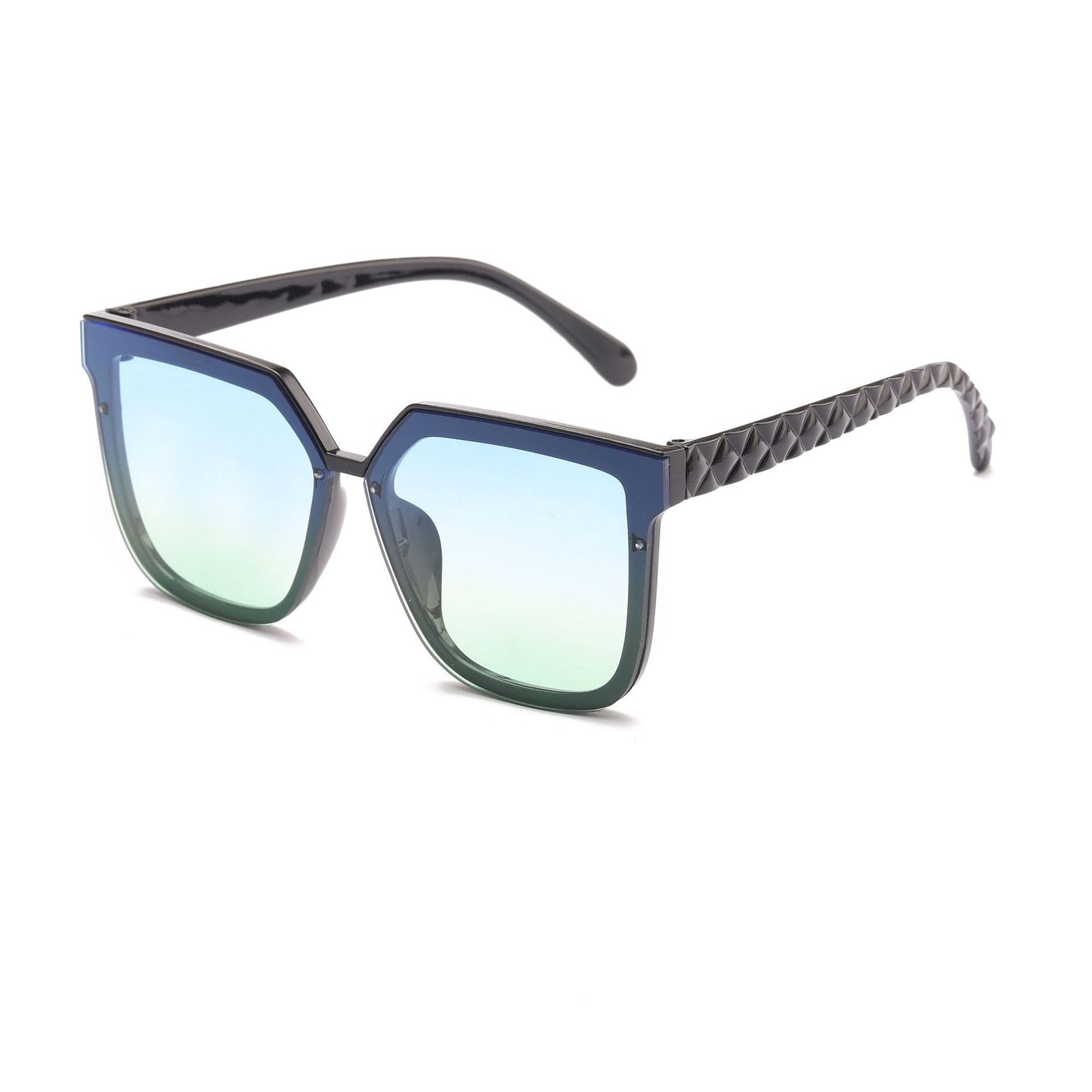 Damen modische Sonnenbrille mit innovativem polygonalen Design Karnz