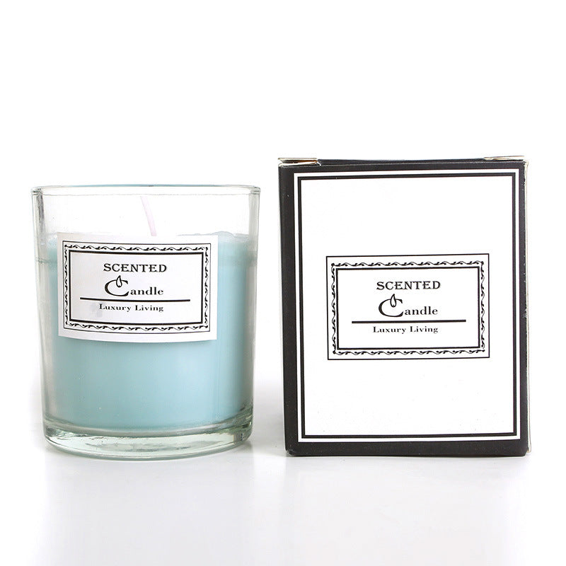 Aromatische Lavendelduftende Glaskerze in Geschenkbox