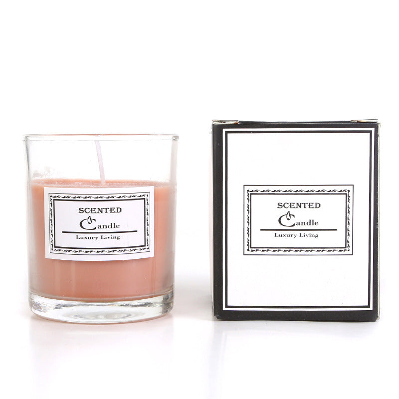 Aromatische Lavendelduftende Glaskerze in Geschenkbox