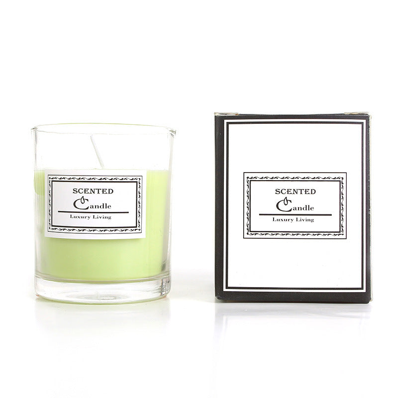Aromatische Lavendelduftende Glaskerze in Geschenkbox