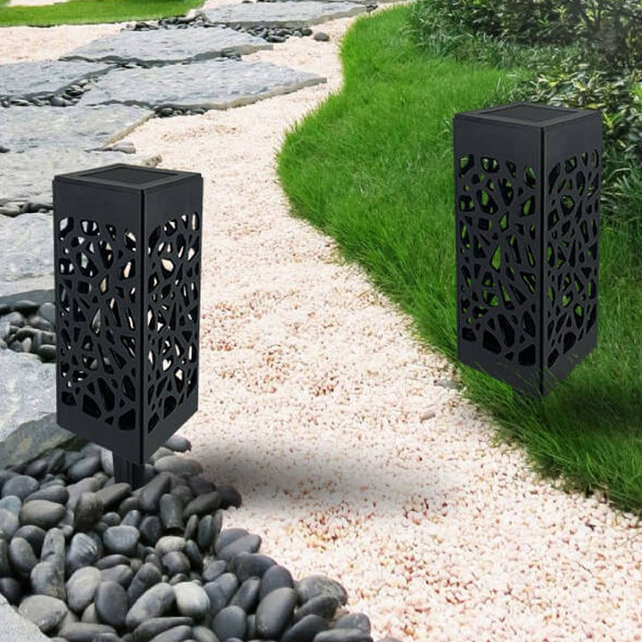 Kreatives Hohles Quadrat Säule LED Außen Rasen Boden Einsetzen Landschaft Licht | Karnz