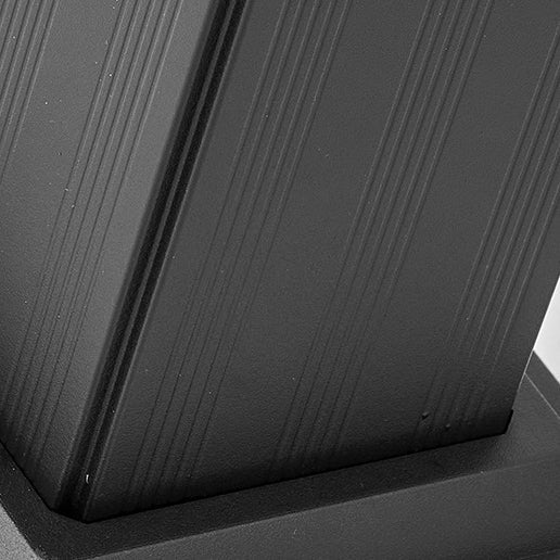 Moderner Minimalistischer Quadratischer Zylinder Solar Wasserdichter ABS PC LED Außenleuchte Für Garten | Karnz