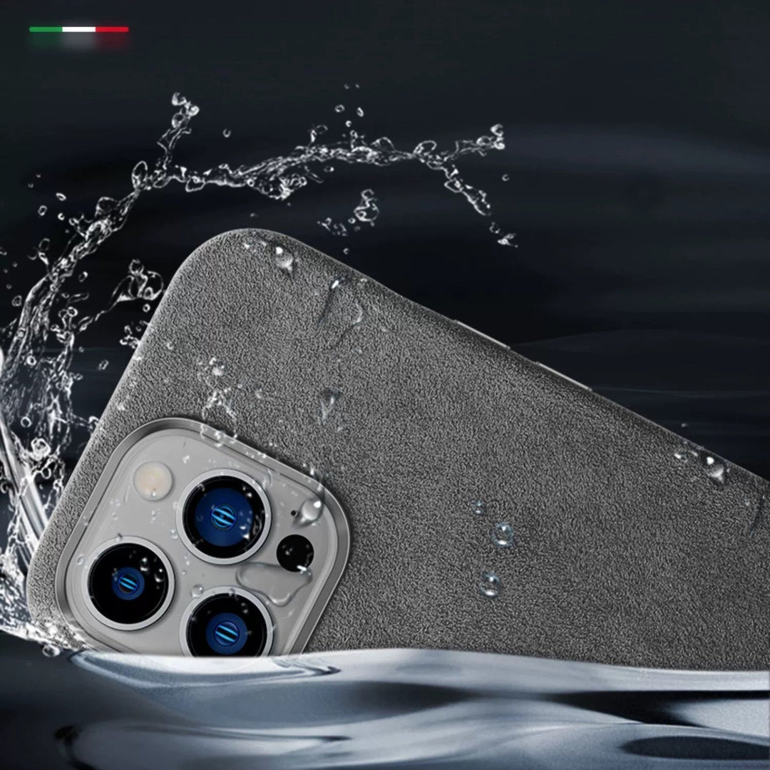 Italienisches Alcantara-Magnetcase für Iphone