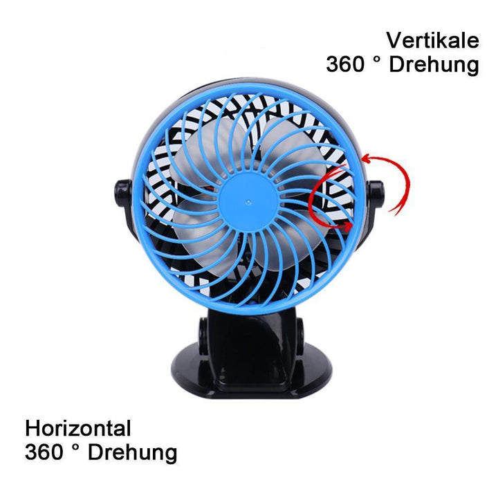 360 ° Tragbarer & Wiederaufladbarer Lithium-Ionen Ventilator | Karnz