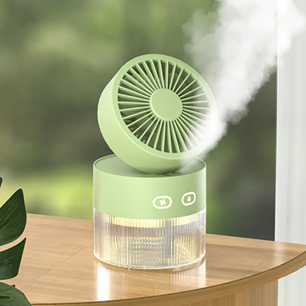 Mini Faltbarer USB Warmlicht Sprühventilator | Karnz