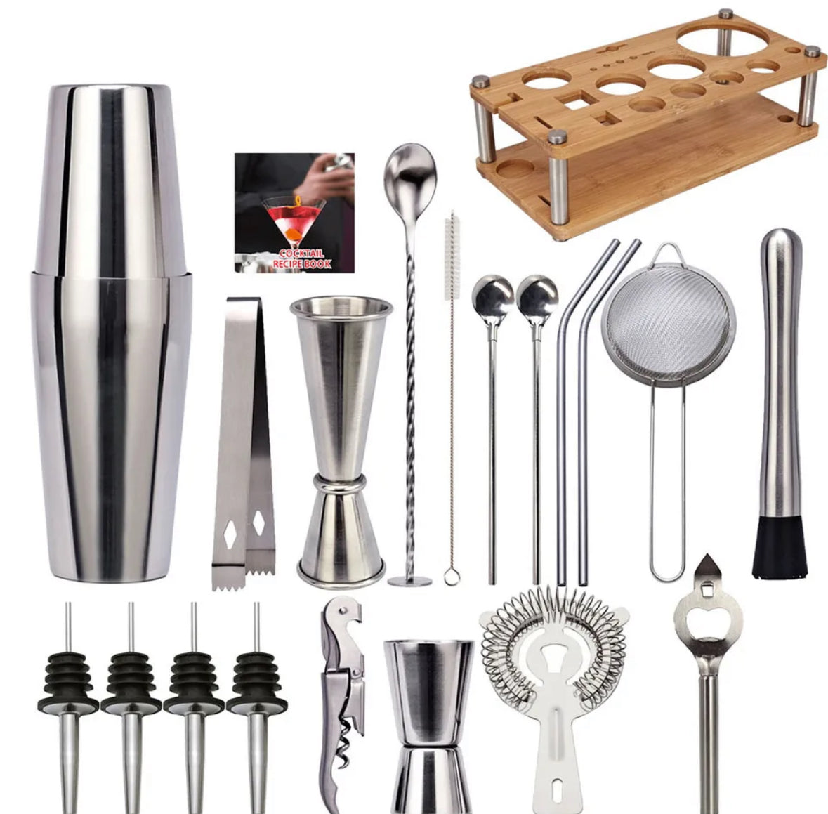 23-teiliges professionelles Barkeeper-Set – ShakerPro