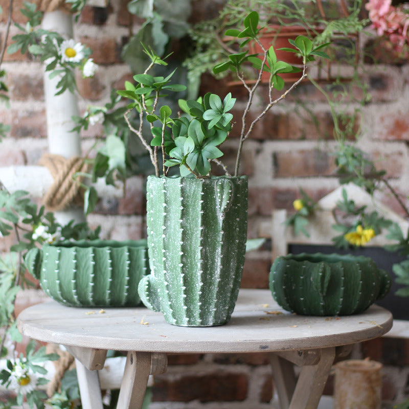 Dekorativer Blumentopf in Kaktus-Form Karnz