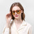 Damen klassische Sonnenbrille mit eckigem Rahmen und polarisierten Gläsern Karnz