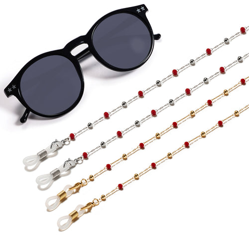 Stylische Perlen-Brillenband Karnz