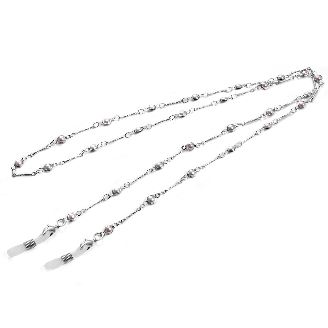 Premium Perlen-betonte Brillen Kette Karnz