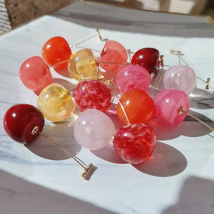 Künstlerische von Früchten inspirierte Tropfenohrringe Karnz