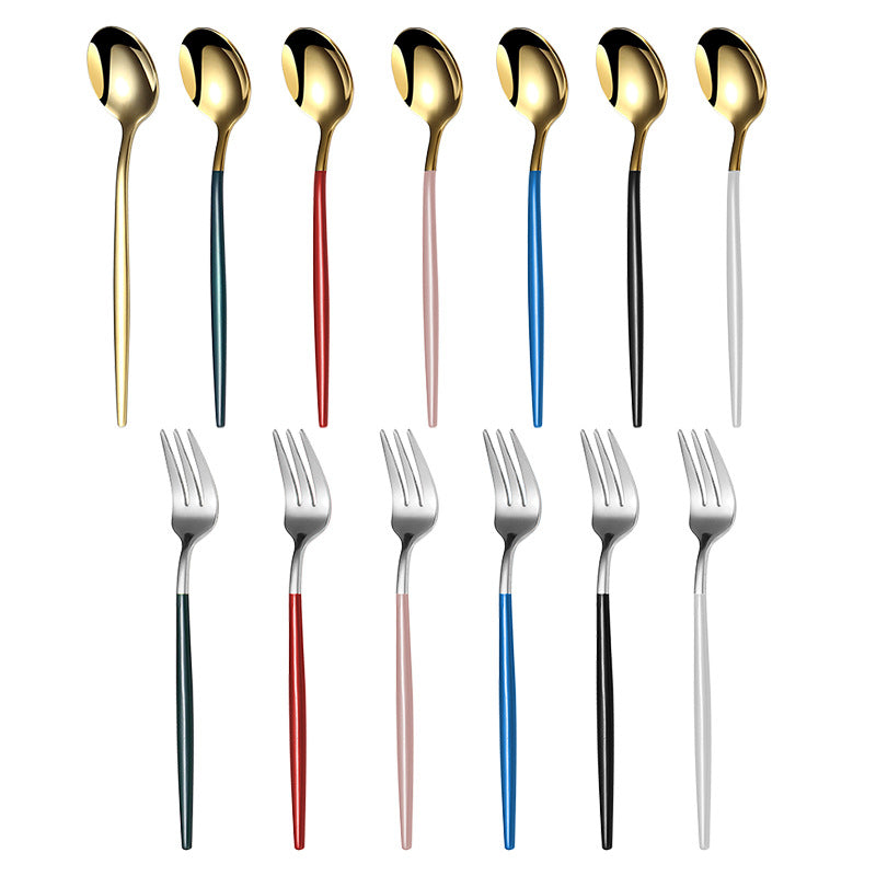 Elegante Spezielle Fingerfood-Gabel mit Rutschfester Griff-Beschichtung Karnz