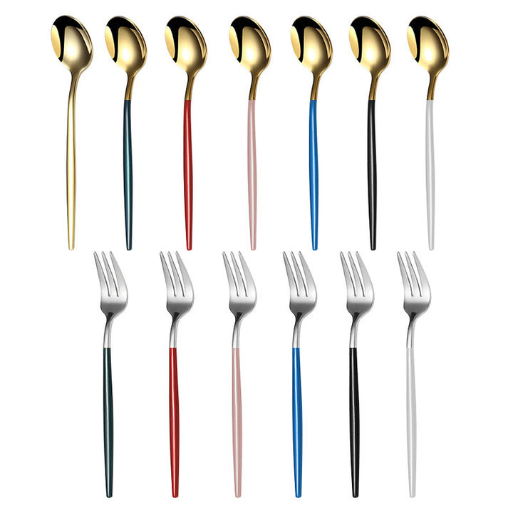 Elegante Spezielle Fingerfood-Gabel mit Rutschfester Griff-Beschichtung Karnz