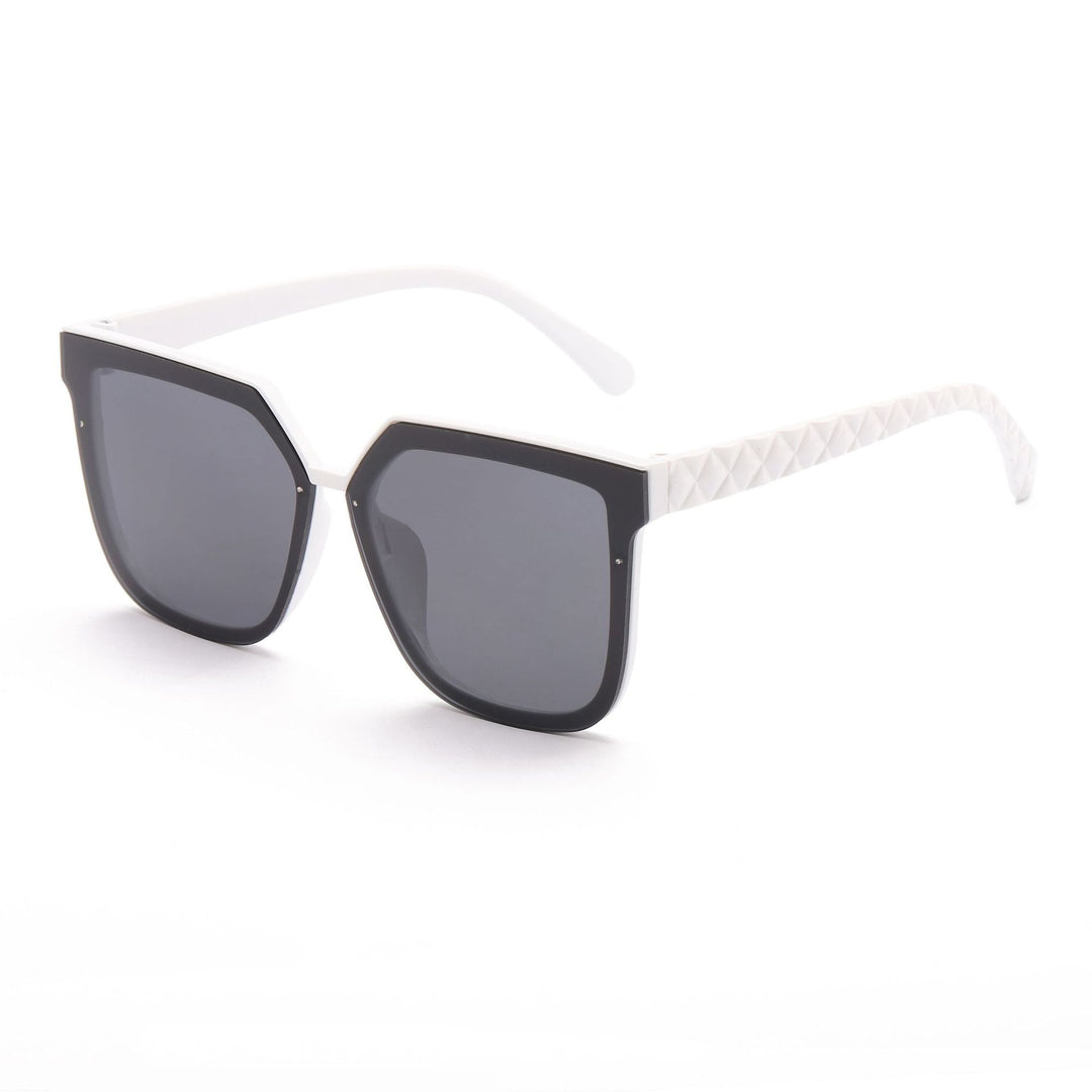 Damen modische Sonnenbrille mit innovativem polygonalen Design Karnz
