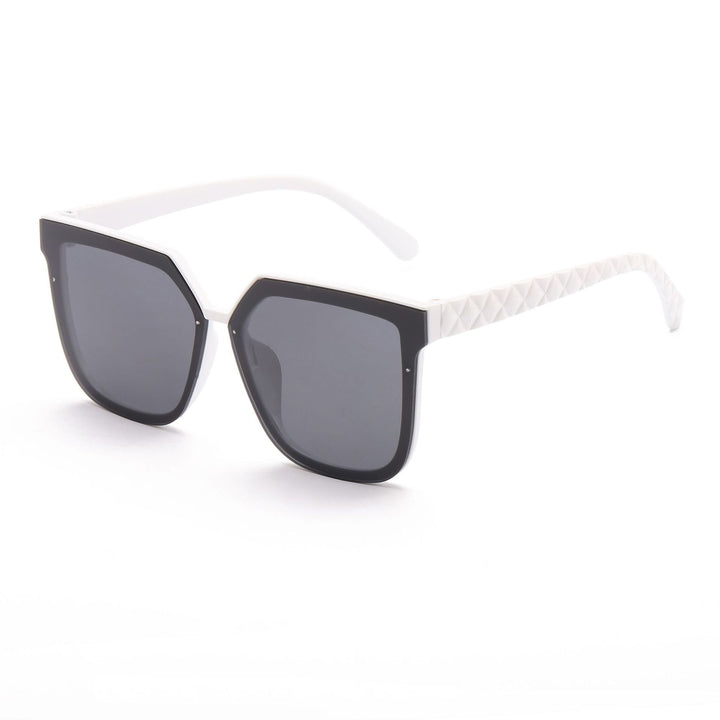Damen modische Sonnenbrille mit innovativem polygonalen Design Karnz