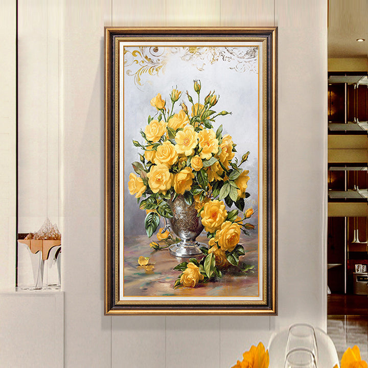 Elegante Schwäne Kunstleinwand