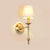 Messing Kegel Wandlampe Retro Weißer Stoffschirm 1/2 Glühbirnen Esszimmer Wandwandleuchte Beleuchtung | Karnz