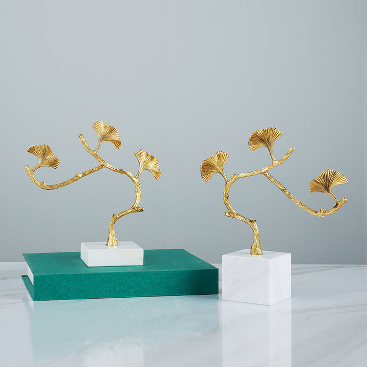 Künstlerische dekorative Ginkgo-Blatt-Skulptur