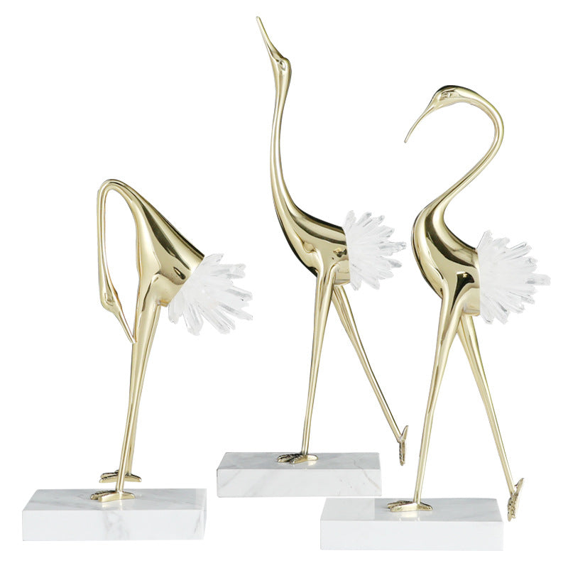 Elegante dekorative Vogelskulptur