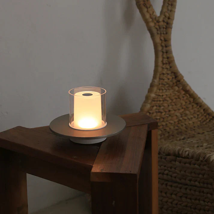 Glas Kerzen Tischlampe | Karnz