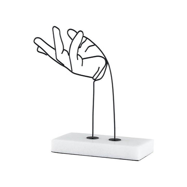 Abstrakte Handgesten-Skulptur