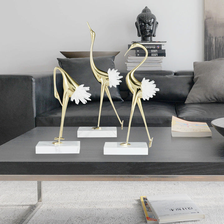Elegante dekorative Vogelskulptur