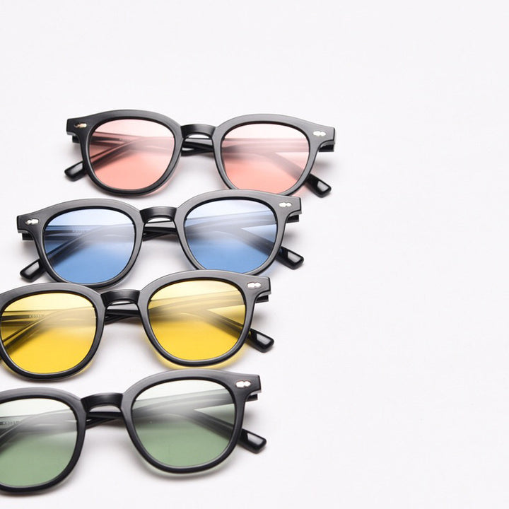 Modische Sonnenbrille mit Runden Gläsern und Stylischem Rahmen Karnz