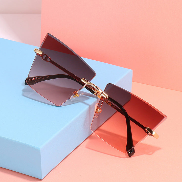Quadratische Rahmen Farbverlauf Sonnenbrille Karnz