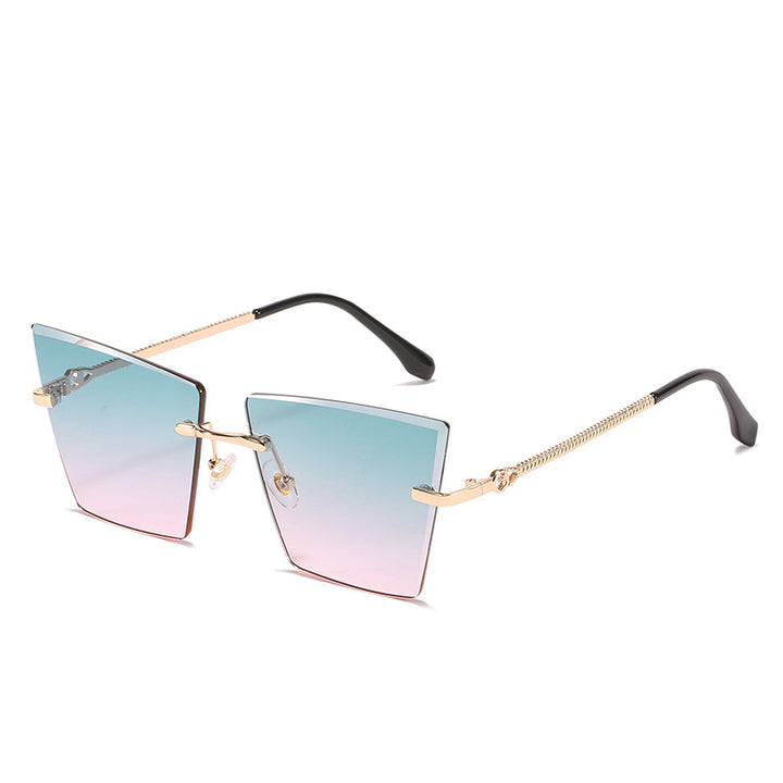 Quadratische Rahmen Farbverlauf Sonnenbrille Karnz