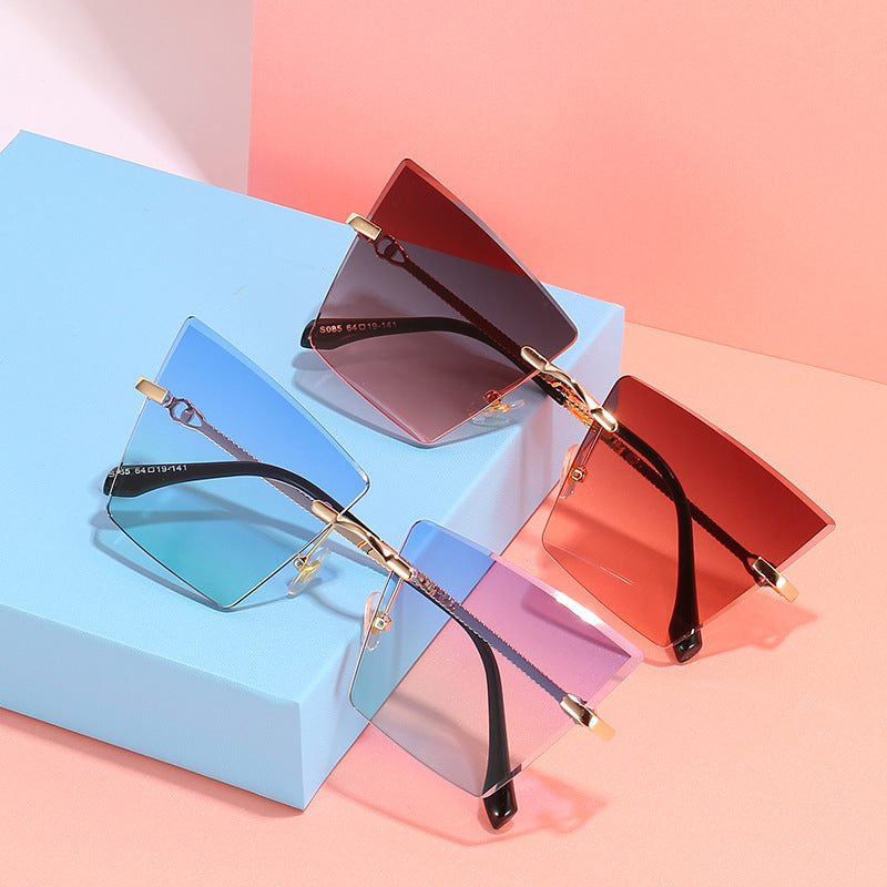 Quadratische Rahmen Farbverlauf Sonnenbrille Karnz