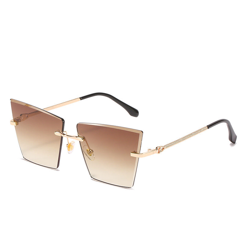 Quadratische Rahmen Farbverlauf Sonnenbrille Karnz