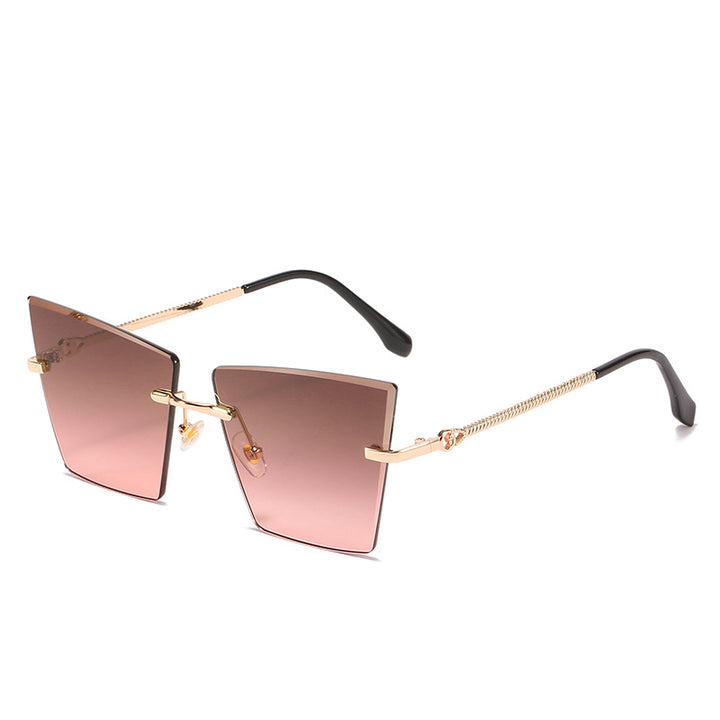 Quadratische Rahmen Farbverlauf Sonnenbrille Karnz