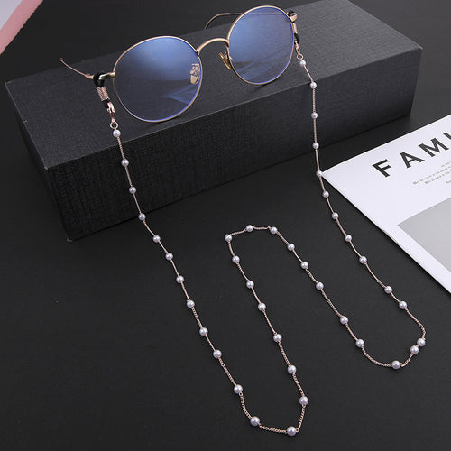 Eleganter Perlenketten-Brillenhalter Karnz