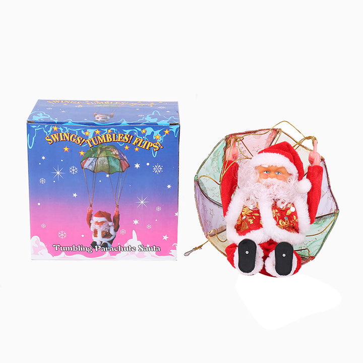 Weihnachtsmann Dekorationsfigur mit Fallschirm Karnz