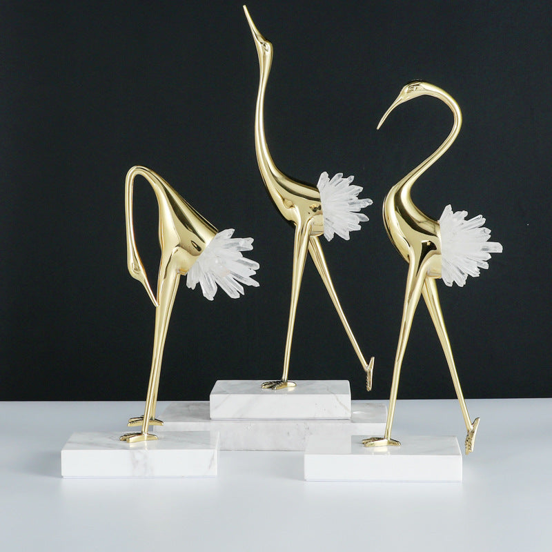 Elegante dekorative Vogelskulptur