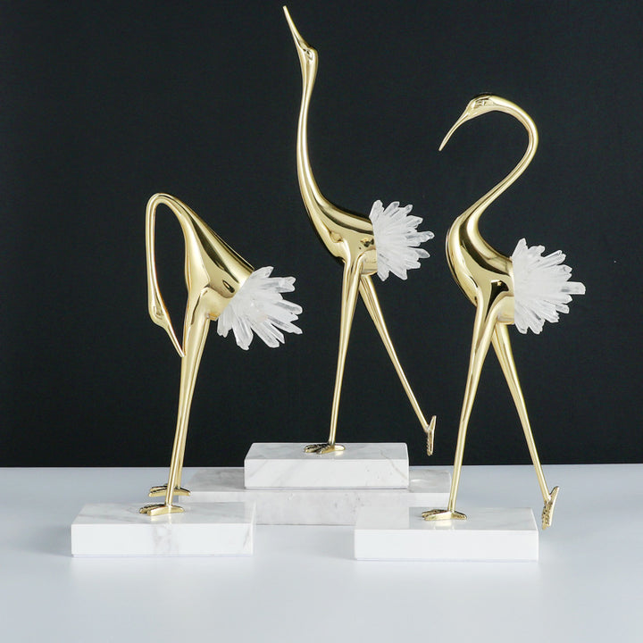 Elegante dekorative Vogelskulptur