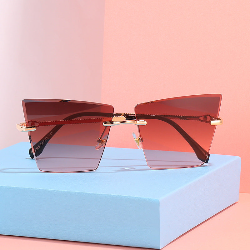 Quadratische Rahmen Farbverlauf Sonnenbrille Karnz