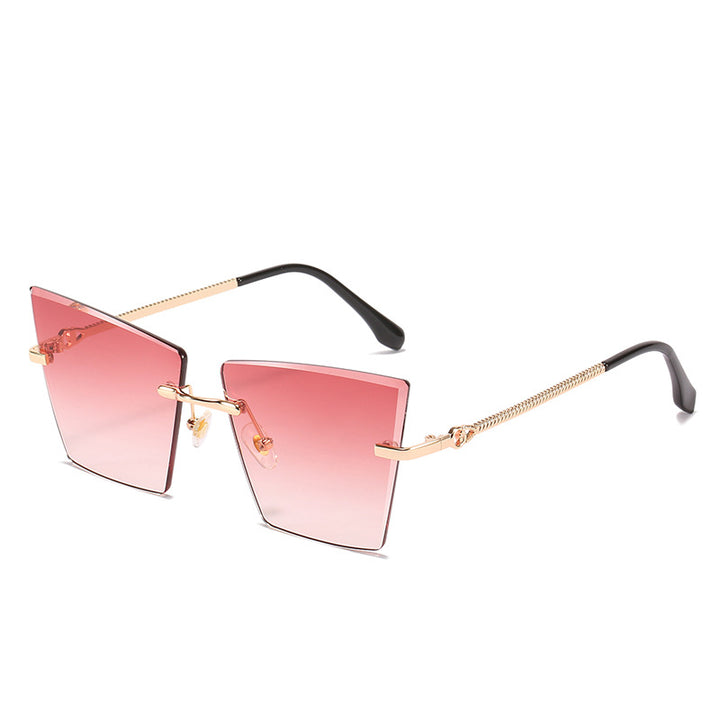 Quadratische Rahmen Farbverlauf Sonnenbrille Karnz