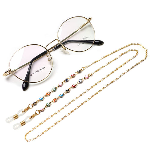 Bunte Charm Brille Kette Karnz