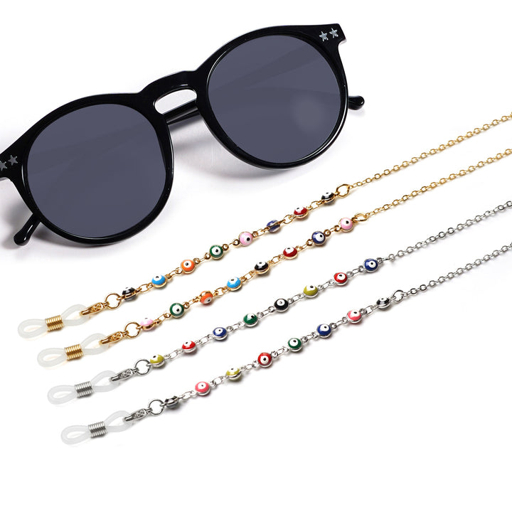 Bunte Charm Brille Kette Karnz