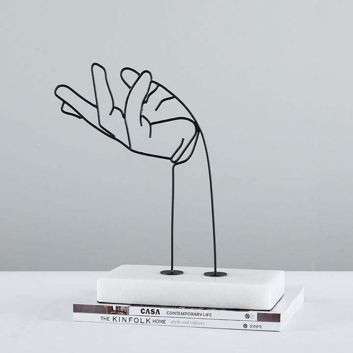 Abstrakte Handgesten-Skulptur