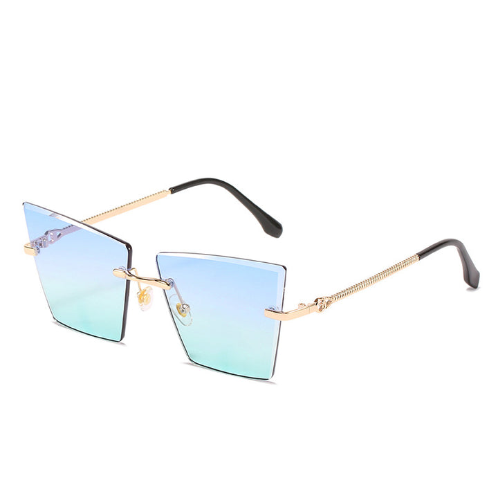 Quadratische Rahmen Farbverlauf Sonnenbrille Karnz