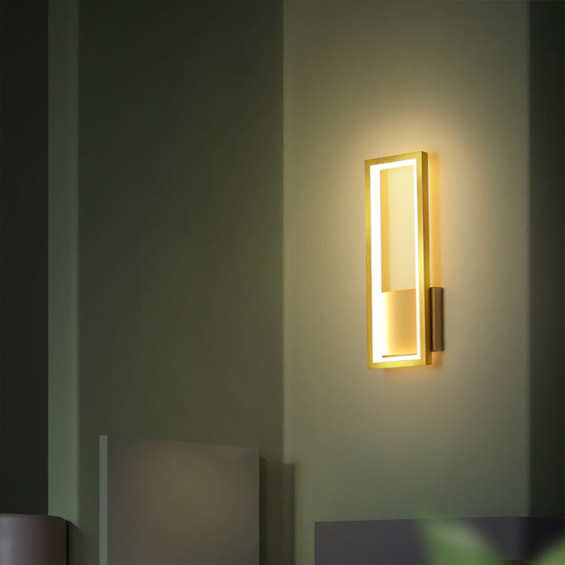Minimalismus Rechteckige Wandleuchte Beleuchtung Metall Foyer LED Wandmontage Lichtarmatur | Karnz