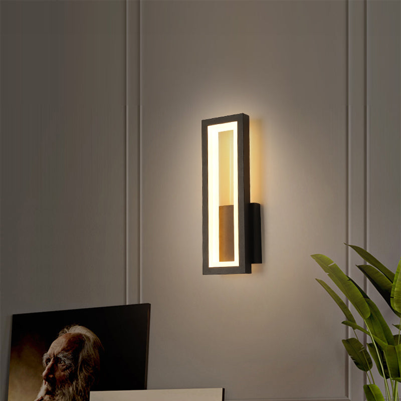 Minimalismus Rechteckige Wandleuchte Beleuchtung Metall Foyer LED Wandmontage Lichtarmatur | Karnz