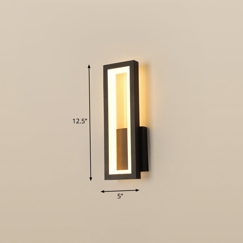 Minimalismus Rechteckige Wandleuchte Beleuchtung Metall Foyer LED Wandmontage Lichtarmatur | Karnz