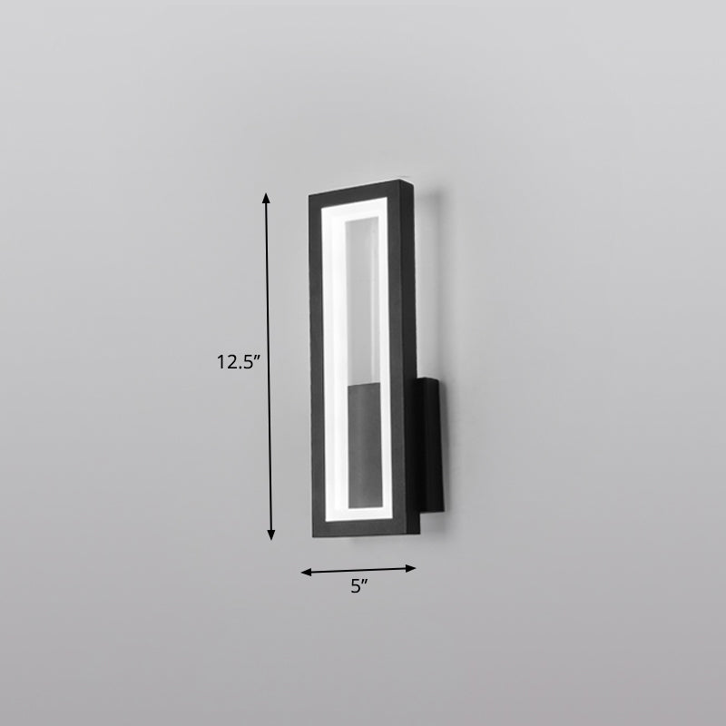Minimalismus Rechteckige Wandleuchte Beleuchtung Metall Foyer LED Wandmontage Lichtarmatur | Karnz