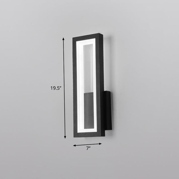 Minimalismus Rechteckige Wandleuchte Beleuchtung Metall Foyer LED Wandmontage Lichtarmatur | Karnz