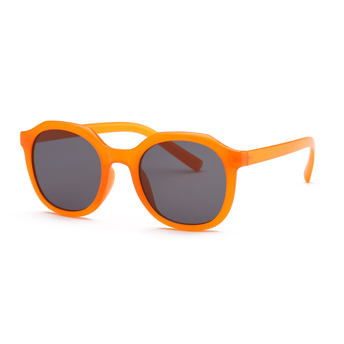 Damen modische Sonnenbrille mit facettenreichem Rahmen und UV-Schutz Karnz