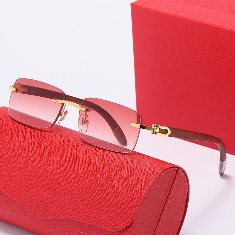 Damen elegante Rechteck-Sonnenbrille mit hochwertigem Metallrahmen und polarisierenden Gläsern Karnz